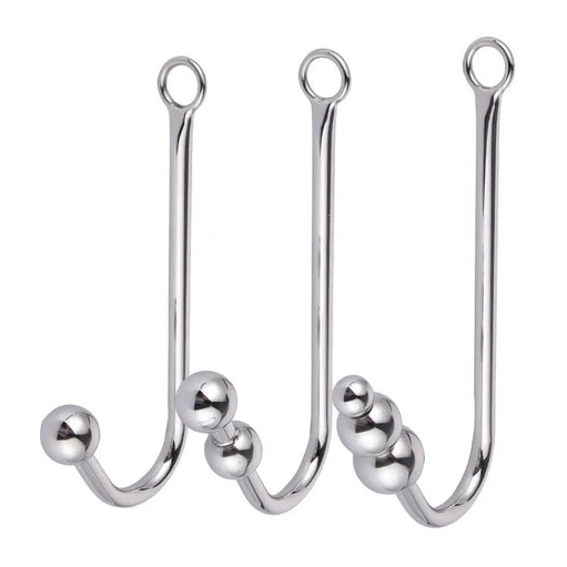 Elegant Cuffs 5334 Collar Hook with Anal Beaded and 0714